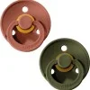 2 бр. Биберони BIBS COLOUR, Woodchuck/Hunter Green, 0-6 месеца