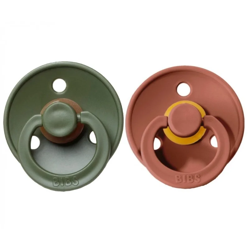 2 бр. Биберони BIBS COLOUR, Woodchuck/Hunter Green, 0-6 месеца
