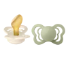 2 бр. Биберони BIBS Couture, Каучук, Анатомични Ivory/Sage, 0-6 месеца