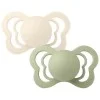 2 бр. Биберони BIBS Couture, Каучук, Анатомични Ivory/Sage, 0-6 месеца