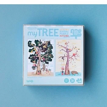 Двустранен Джобен Пъзел My Tree 100 части