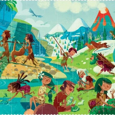 Пъзел Игра GO TO THE PREHISTORY PUZZLE