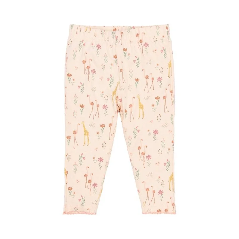 Бебешка Пижама от Две Части Safari Flamingo Deep Pink