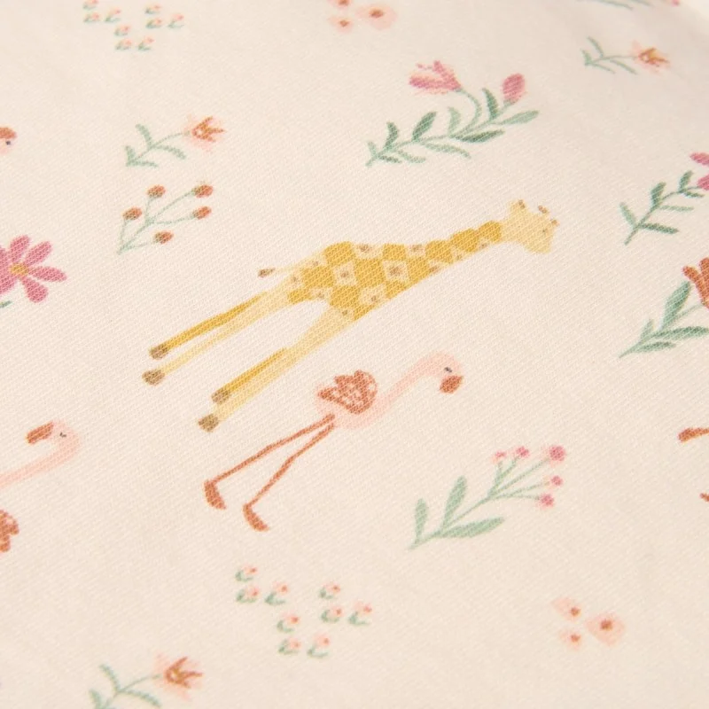 Бебешка Пижама от Две Части Safari Flamingo Deep Pink