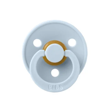 Биберон BIBS COLOUR, Анатомичен,  Baby Blue, 0-6 месеца        