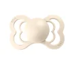 2 бр. Биберони BIBS Supreme, Каучук, Ivory/Blush, 6-18 месеца	
