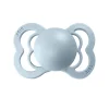 2 бр. Биберони BIBS Supreme, Каучук, Iron/Baby Blue, 6-18 месеца	
