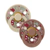 2 бр. Биберони BIBS Liberty COLOUR Chamomile Lawn - Woodchuck Mix, 0-6 месеца