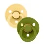 2 бр. Биберони BIBS COLOUR Pale Butter/Wasabi 0-6  месеца