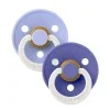 2 бр. Биберони BIBS COLOUR Hush GLOW/Grape GLOW, 0-6  месеца