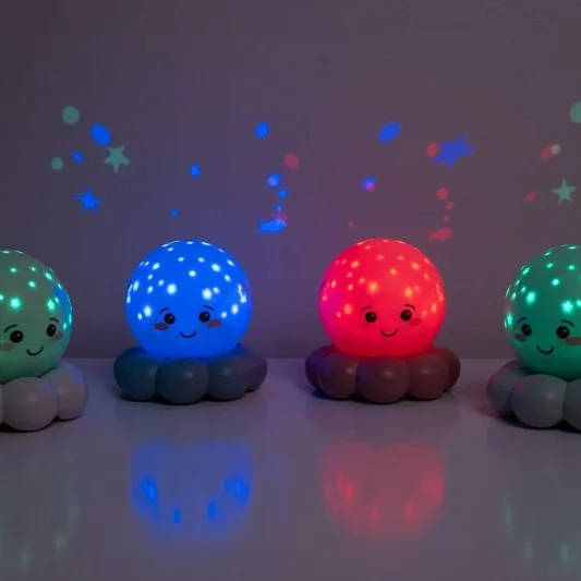 Нощна Лампа Twinkles To Go Octo™ - Pastel Pink
