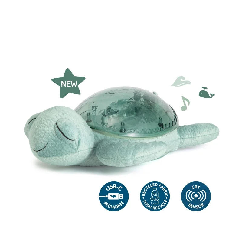 Успокояваща Играчка за Бебе с Мелодии и Подводни Прожекции Tranquil Turtle™ - Green