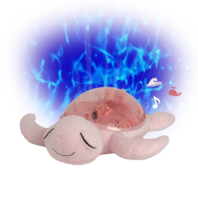 Успокояваща Играчка за Бебе с Мелодии и Подводни Прожекции Tranquil Turtle™ - Rose