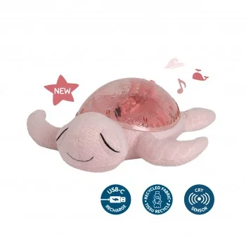 Успокояваща Играчка за Бебе с Мелодии и Подводни Прожекции Tranquil Turtle™ - Rose
