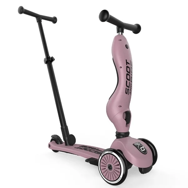 Детска Тротинетка с Дръжка за Бутане Scoot & Ride, Push and Go Wildberry