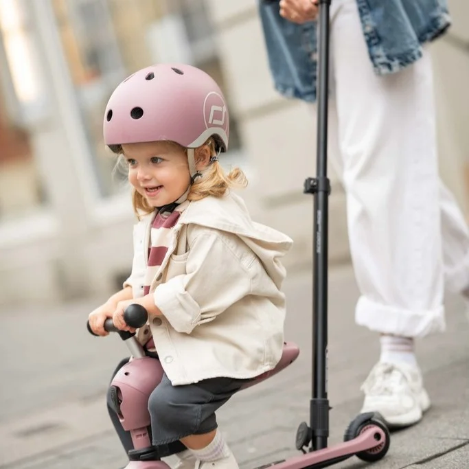 Детска Тротинетка с Дръжка за Бутане Scoot & Ride, Push and Go Wildberry