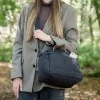 Капитонирана чанта за количка Black