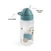 Бутилка със Сламка Tiny Farm Blue 350 ml