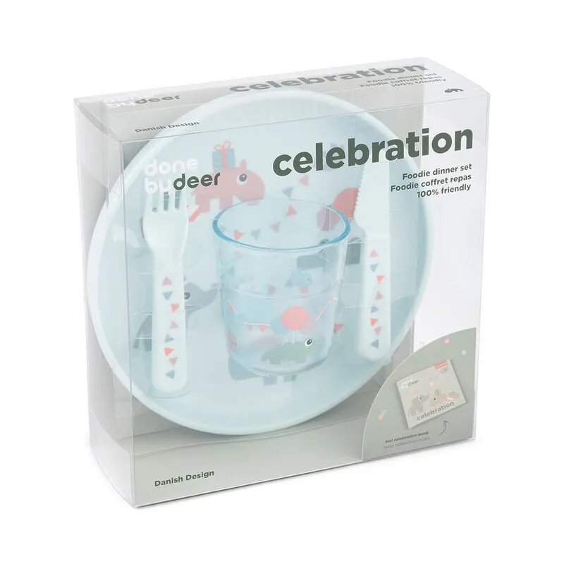 Комплект за храна 4 части Celebration Blue