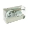 Комплект за първо хранене с вакуум 3 части Happy clouds Green