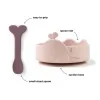Силиконова купа с вакуум и лъжичка Stick&Stay Wally Powder