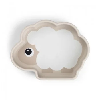 Силиконова купа с вакуум Stick&Stay Sheepy Sand