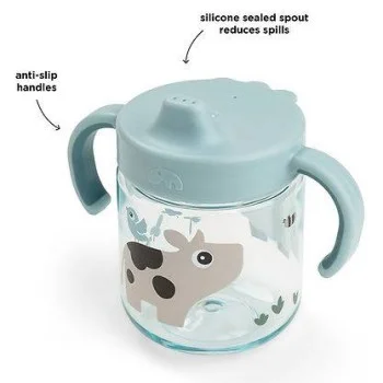 Тренировъчна Чаша 260 ml Tiny Farm Blue