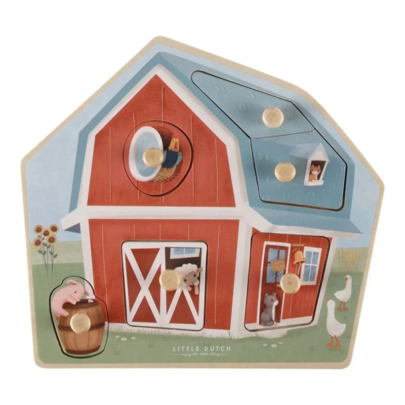 Дървен Пъзел Little Farm 