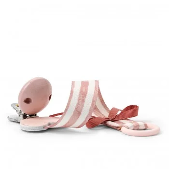 Клипс за Залъгалка Elodie, Wood Candy Stripes