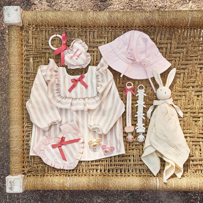 Клипс за Залъгалка Elodie, Wood Candy Stripes