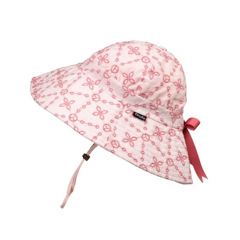 Лятна Шапка Elodie, Embroidery Anglaise Pink 2-3 години