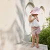 Лятна Шапка Elodie, Embroidery Anglaise Pink 2-3 години