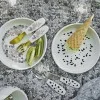 Силиконов Сет с Вакуумно Дъно и Прибори Elodie, Blue Garden