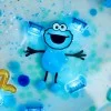 Герой COOKIE MONSTER + 2 Светещи Кубчета Glo Pals