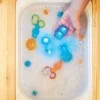 4 Светещи кубчета - Сини COOKIE MONSTER Glo Pals