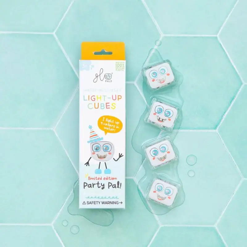 4 Светещи кубчета - Оранжево PARTY PАL Glo Pals