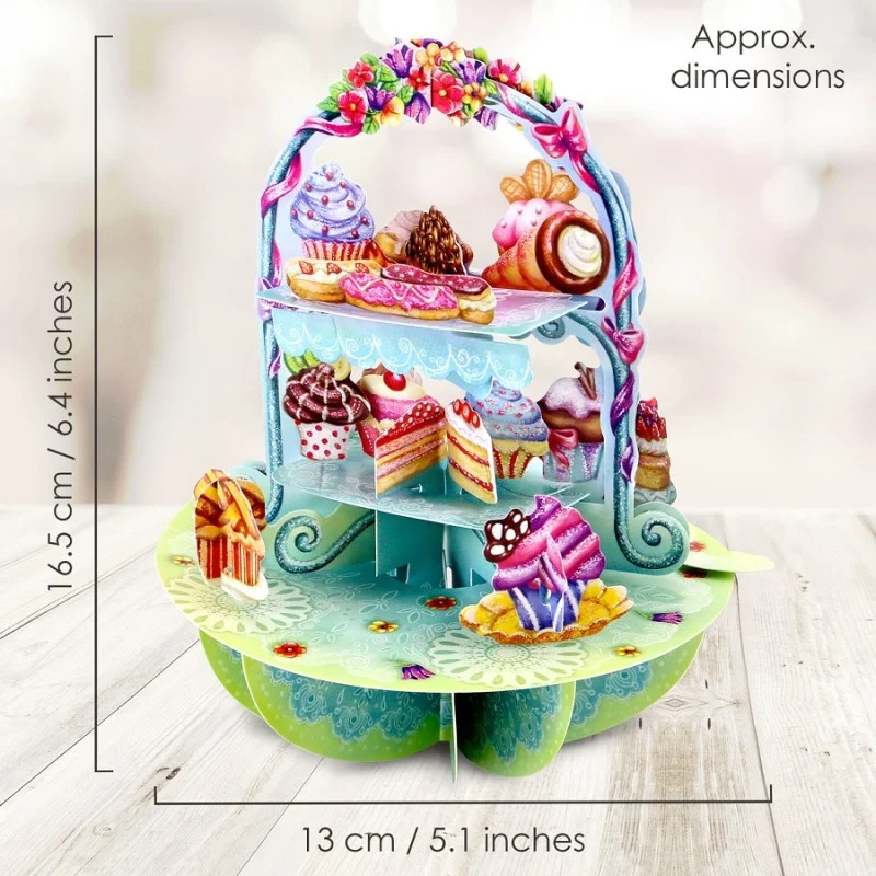Картичка POP UP Pirouettes - Cake Display