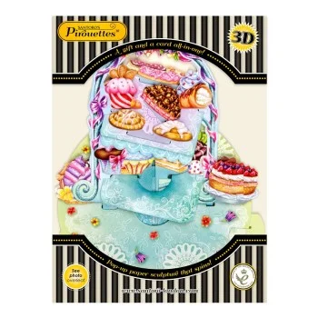 Картичка POP UP Pirouettes - Cake Display