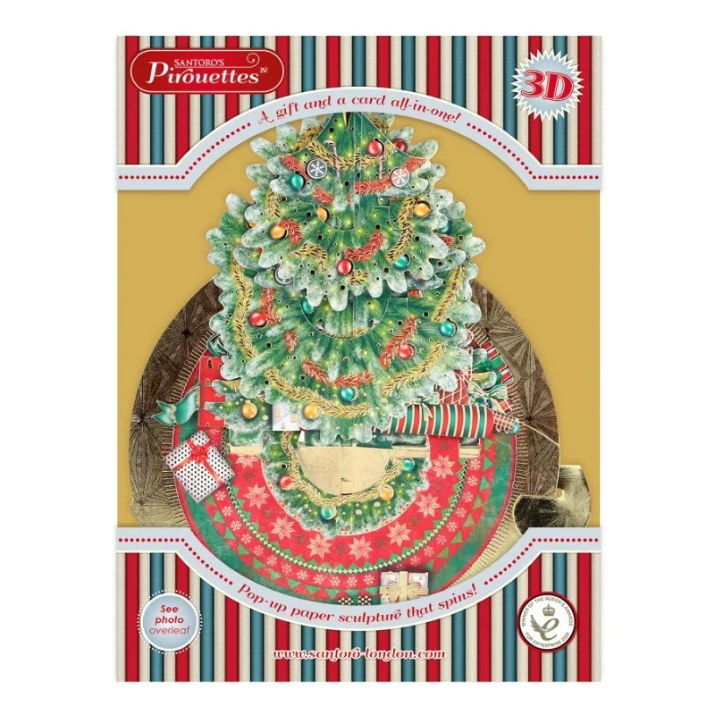 Картичка POP UP Pirouettes Christmas Tree