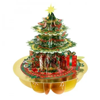 Картичка POP UP Pirouettes Christmas Tree