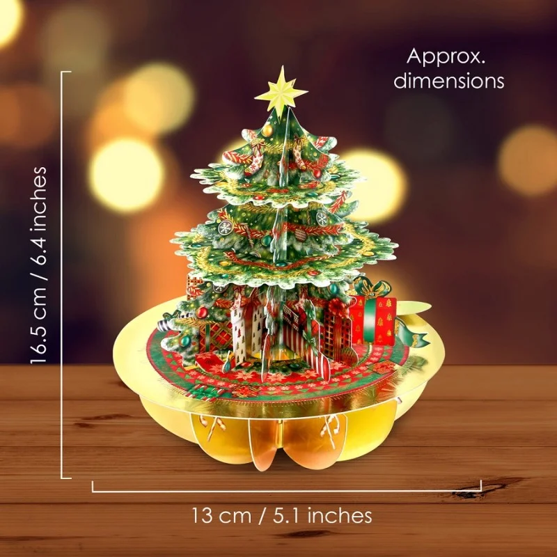 Картичка POP UP Pirouettes Christmas Tree