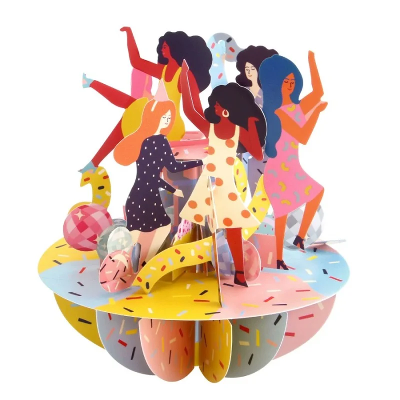 Картичка POP UP Pirouettes - Girls Just Wanna Have Fun