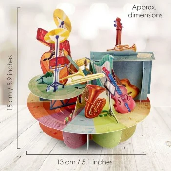 Картичка POP UP Pirouettes - Music