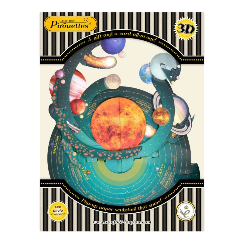 Картичка POP UP Pirouettes - Solar System        