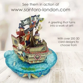 Картичка POP UP Pirouettes - Pirate Ship