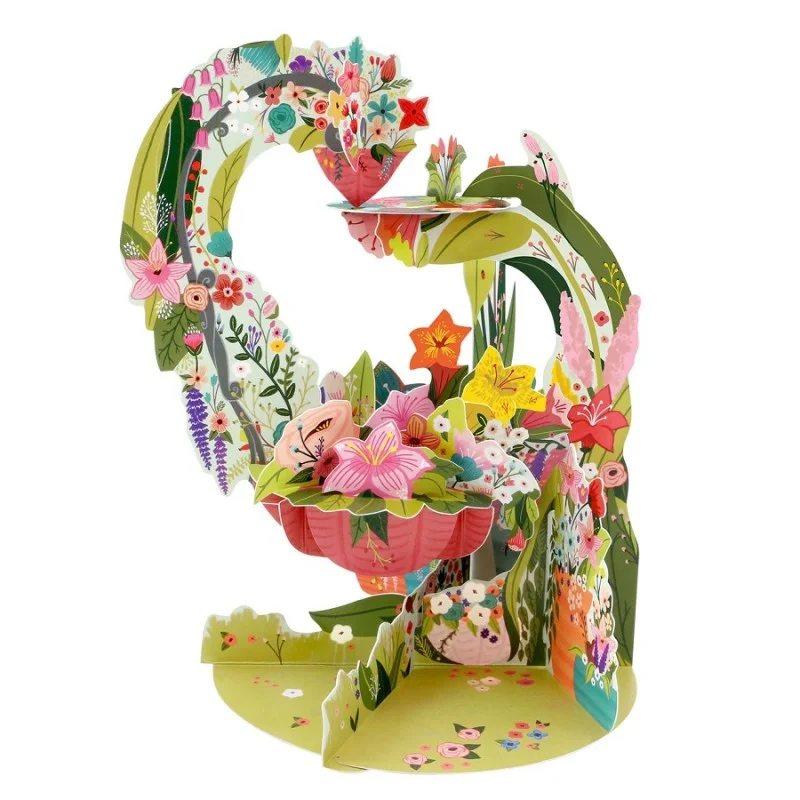 Картичка POP UP Pendulum - Floral
