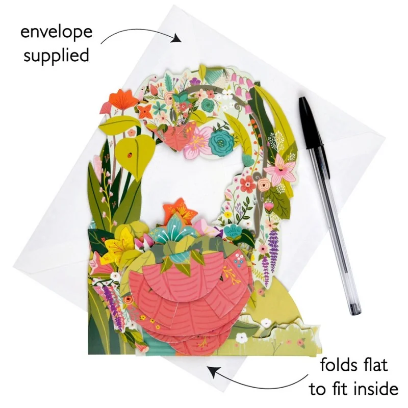 Картичка POP UP Pendulum - Floral