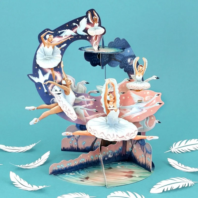 Картичка POP UP Pendulum - Swan Lake Ballet