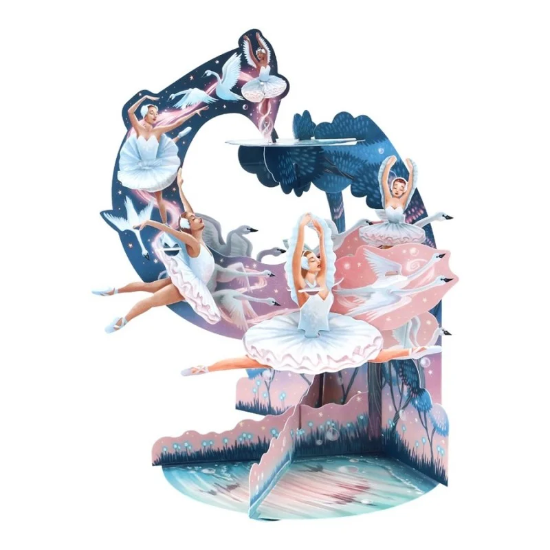 Картичка POP UP Pendulum - Swan Lake Ballet