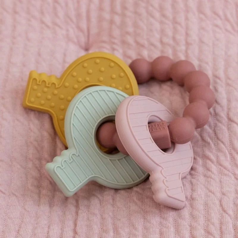 Бебешка Гризалка Ключодържател Pink